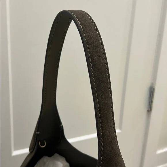 Coach (NWT) Brooklyn Shoulder Bag 39 in Brass/Olive Suede - Picture 14 of 17